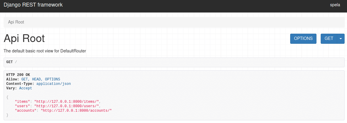 DRF Browsable API