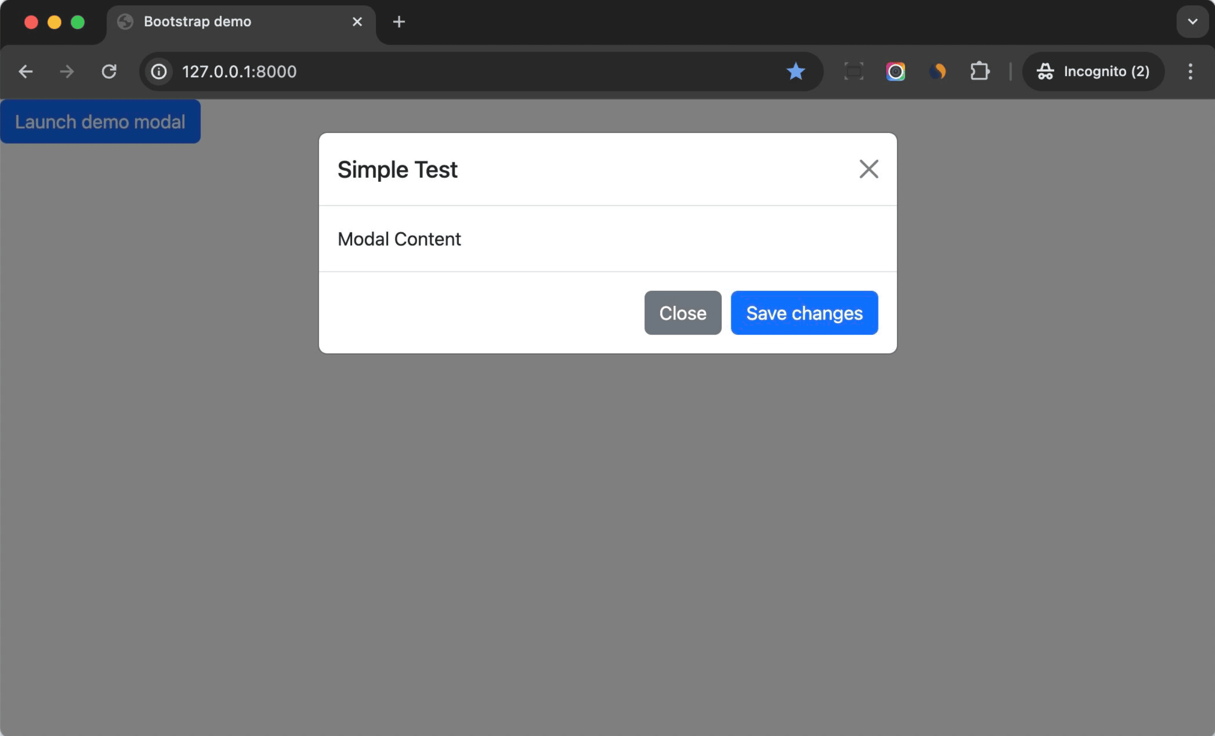 Modal Component