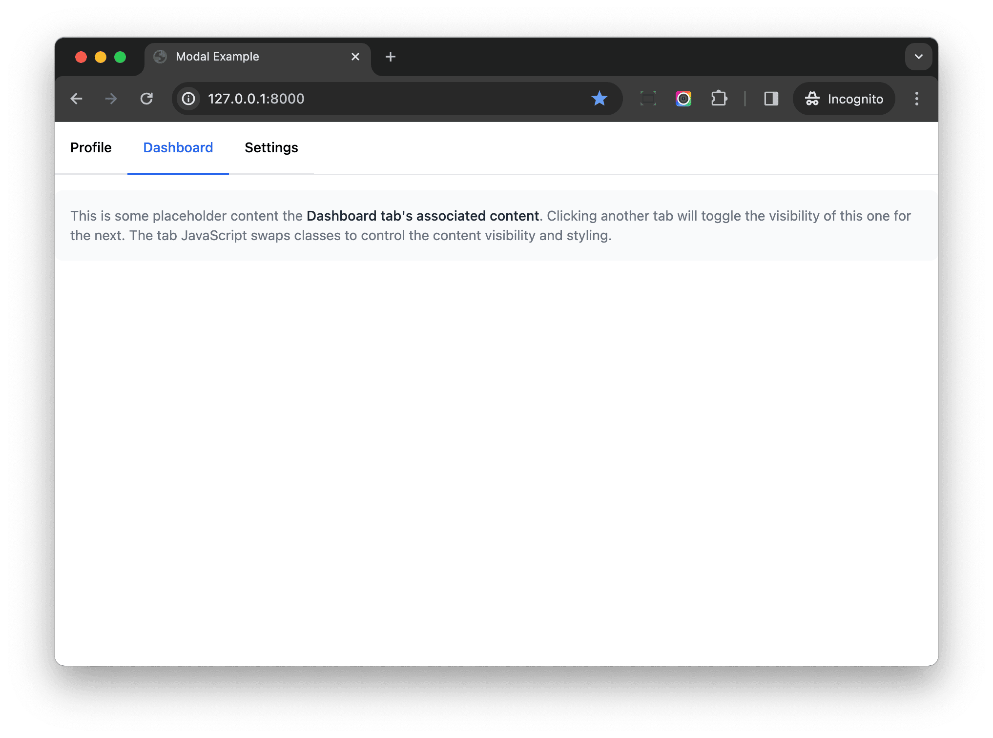 Tab Component