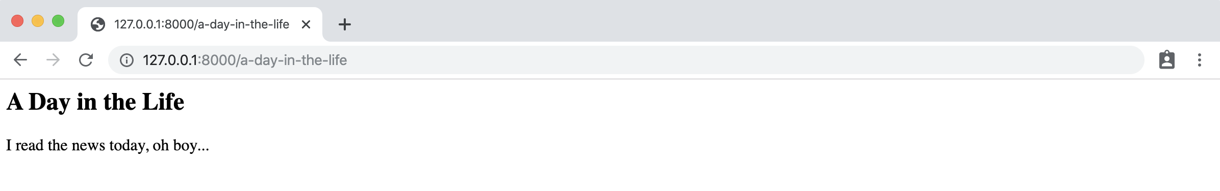 Slug URL