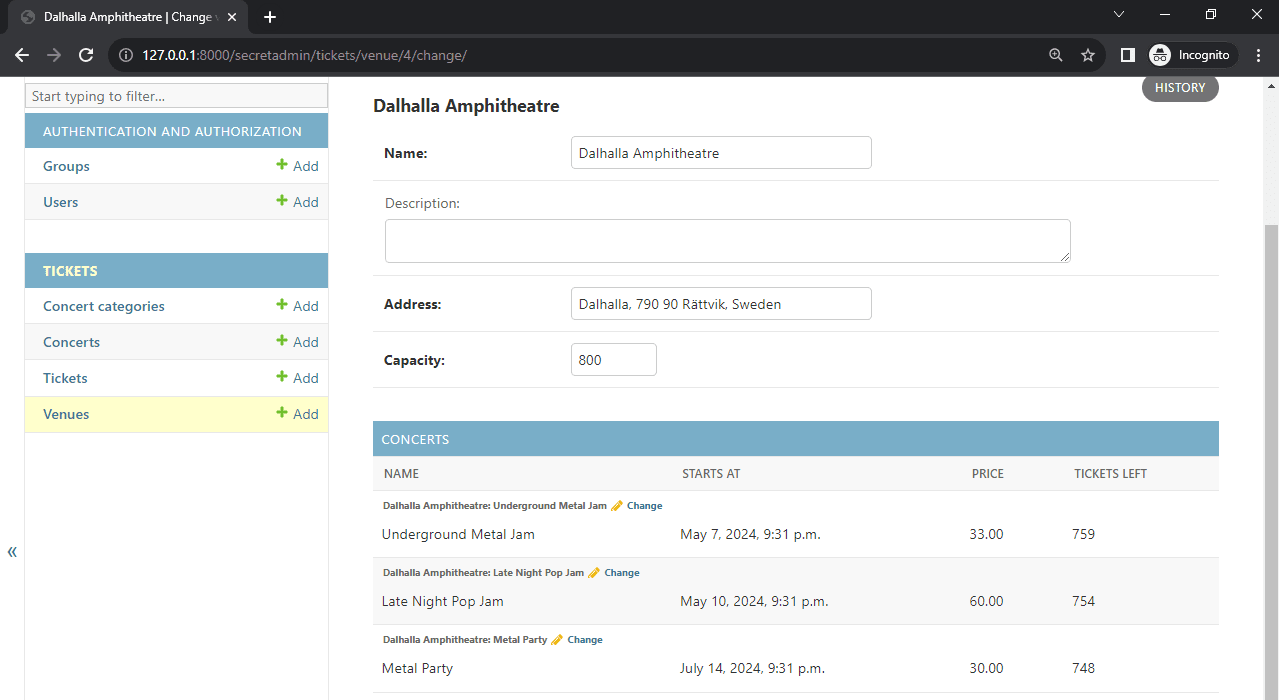 Django Admin Tabular Inline