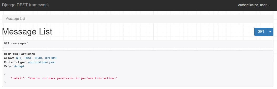 DRF Permissions Execution