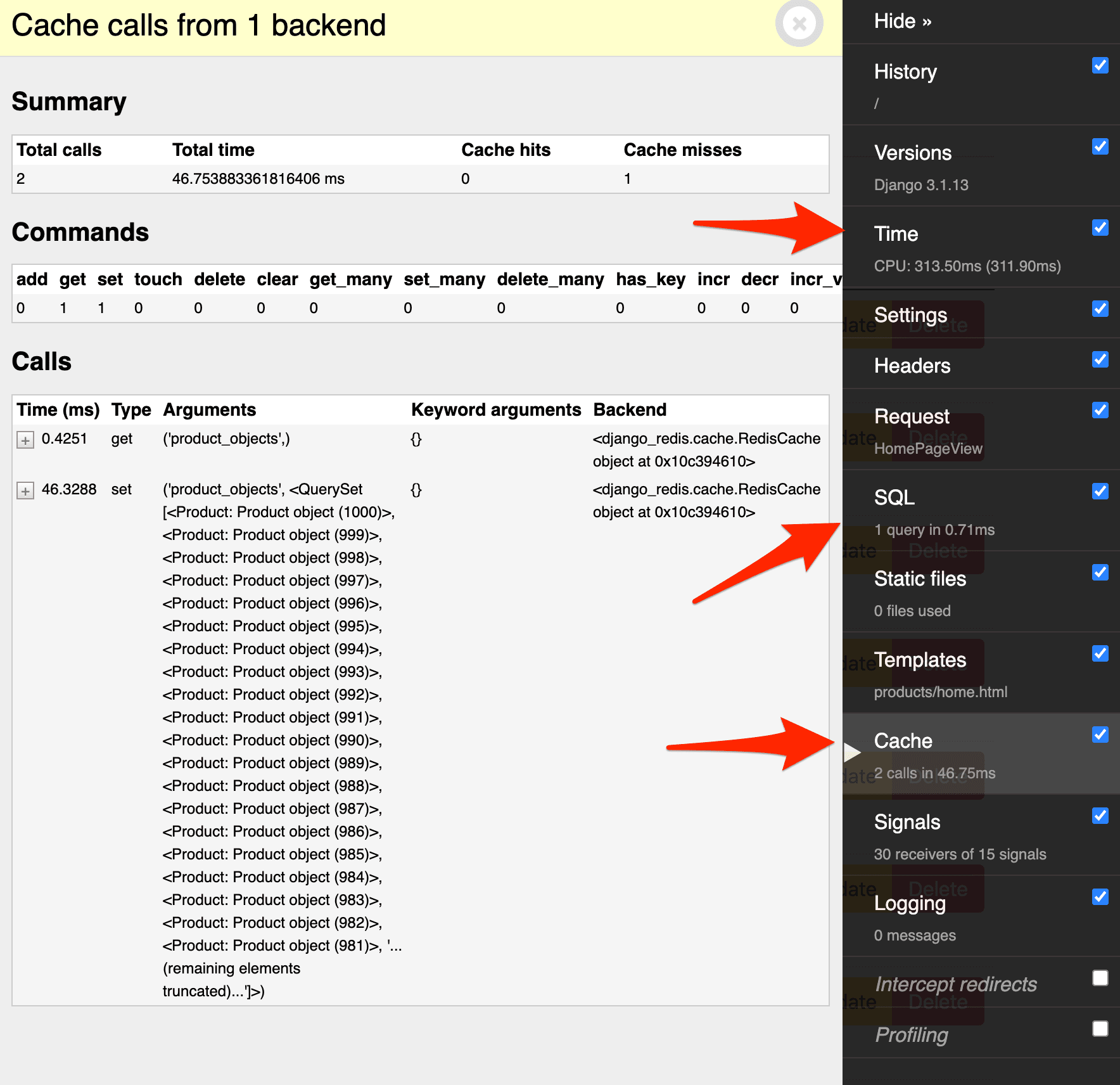 Django Debug Toolbar