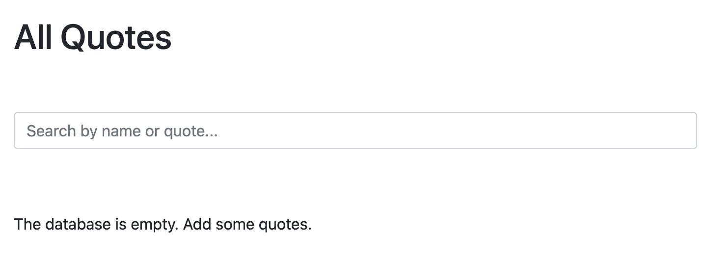 Quote Home Page