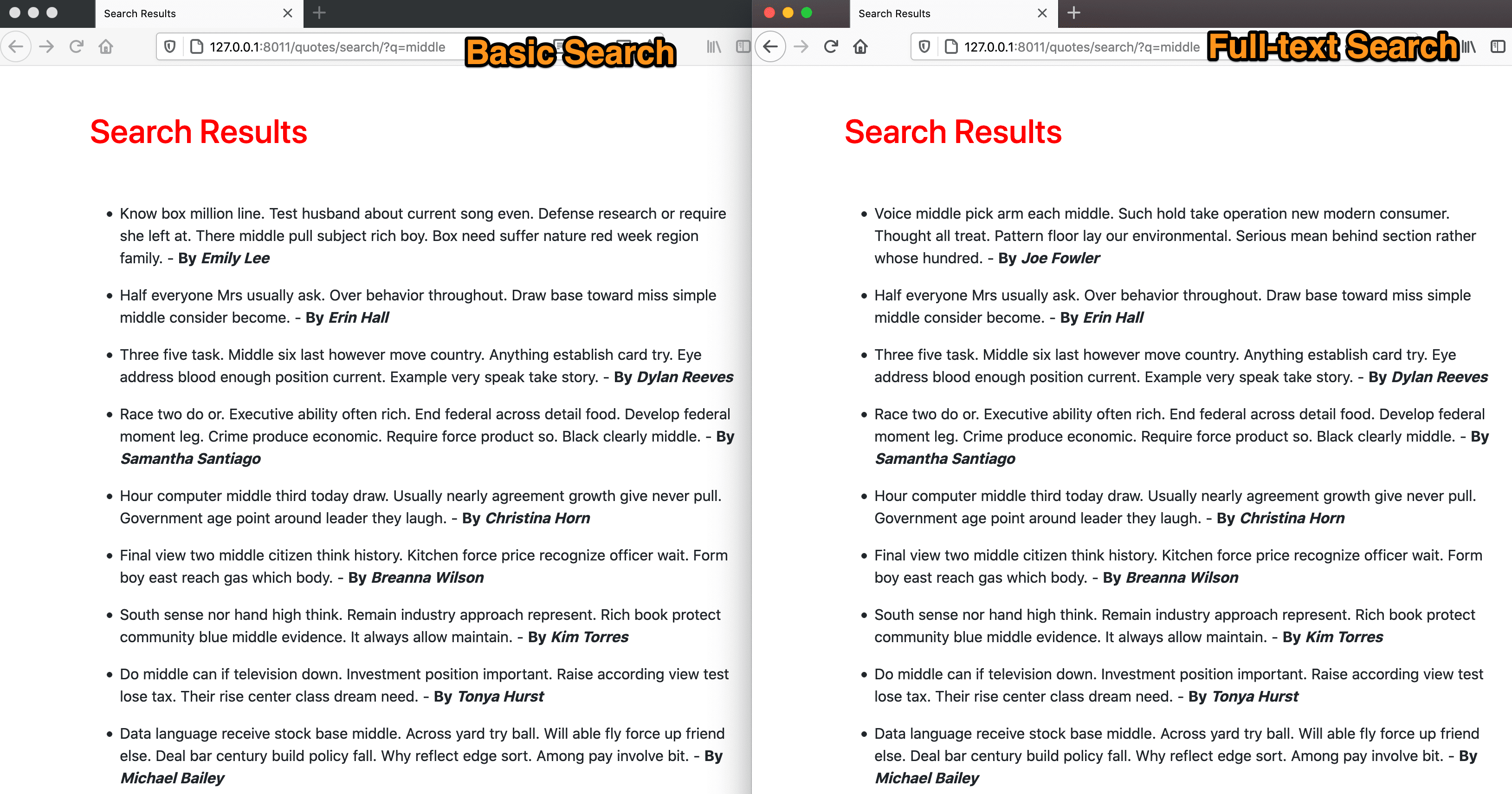 Search Page